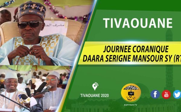 VIDÉO - Suivez la Journée coranique du Daara Serigne Mansour Sy (rta) présidée par Serigne Mame Malick Sy Mansour, samedi 11 Janvier 2020