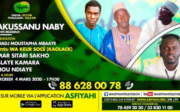 TAKUSSANU NABY DU 04 MARS 2020 PRESENTE PAR EL HADJI MOUSTAPHA MBAAYE