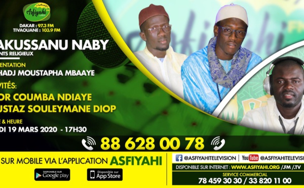 TAKUSSANU NABY DU 19 MARS 2020 PRESENTE PAR EL HADJI MOUSTAPHA MBAAYE