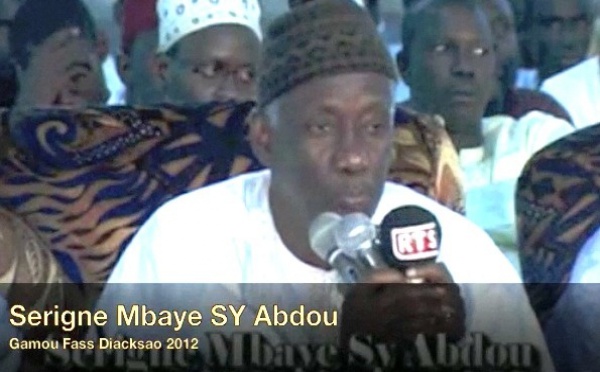 VIDEO - DIACKSAO 2012 : Allocution de Serigne Mbaye Sy Abdou "Ndiol Fouta"