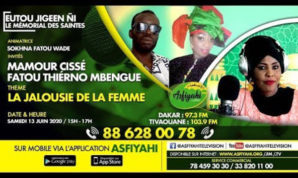 EUTTOU DJIGUEEN GNI DU SAMEDI 13 JUIN 2020 PAR SOKHNA FATOU WADE THEME: LA JALOUSIE DE LA FEMME