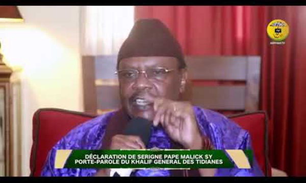 URGENT - Rappel à Dieu de Serigne Pape Malick Sy, porte-parole du Khalif General des Tidianes