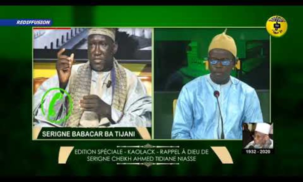 RAPPEL À DIEU DE SERIGNE CHEIKH TIDIANE NIASSE - Reaction de Serigne Babacar Ba Tijani