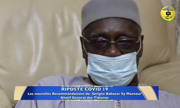 VIDEO - Après l'Etat, Serigne Babacar Sy Mansour invite également les Citoyens Sénégalais à se Protéger d'avantage ; Ces trois recommandations  comme bouclier contre la "malédiction divine" à coronavirus.