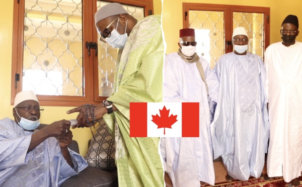 VIDEO - GRANDE MOSQUÉE DE TIVAOUANE - Serigne Babacar Sy Mansour reçoit la Contribution du Canada et délivre un vibrant Message