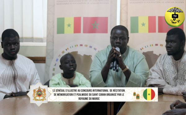 VIDEO - MAROC - Le Sénégal remporte les 1ère , 2ème et 3ème places de toutes les catégories du concours international de récitation, de mémorisation et psalmodie du Saint Coran