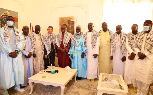 VIDEO PHOTOS - SOUTIEN DE TIVAOUANE À LA PALESTINE: Le Film de la reception de la Delegation du Khalif Serigne babacar Sy Mansour par son excellence Safwat Ibraghith