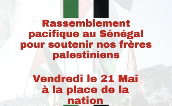 Génocide du peuple palestinien : Une marche de soutien prévue vendredi à Dakar