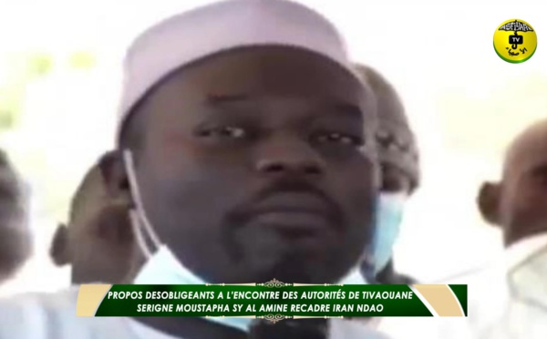Propos désobligeants à l'encontre des autorités: Serigne Moustapha Sy Al Amine recadre Iran Ndao
