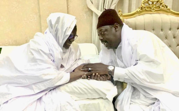 Magal de Touba 2021 - La delegation de Serigne Babacar Sy Mansour reçue par Sérigne Mountakha Mbacke