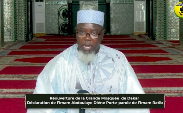 Réouverture de la Grande Mosquée de Dakar Déclaration du Porte-parole de l’Imam Ratib