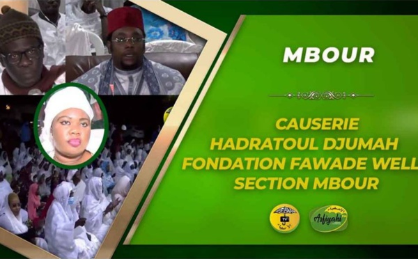 MBOUR: Hadratoul Djumah organisée de la Fondation Fawade Wellé section Mbour