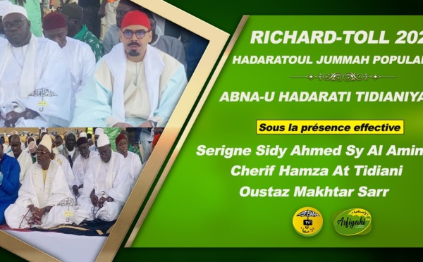 RICHARD TOLL - Causerie Hadratoul Djumah Abnâ'u Hadrati Tijaniyati sous la prèsence de Serigne Sidy Ahmed Sy Al Amine, de Chérif Hamza At Tidiani et d'Oustaz Makhtar Sarr