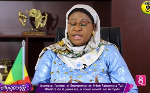 Jeunesse, Femme, et Entrepreneuriat: Néné Fatoumata Tall, Ministre de la jeunesse, à cœur ouvert