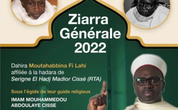 ZIARRA GÉNÉRALE SERIGNE MADIOR CISSE - Dimanche 27 mars 2022 à Saint-Louis.