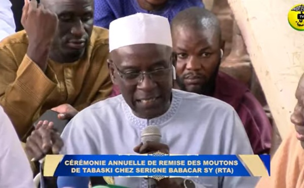 TABASKI 2022 A TIVAOUANE - Remise des Moutons chez Serigne Babacar Sy (rta)