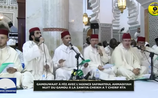 2ième Partie GAMOUWAAT à Fèz avec l'Agence Safinatoul Ahmadiyah - Nuit du Gamou à la Zawiya