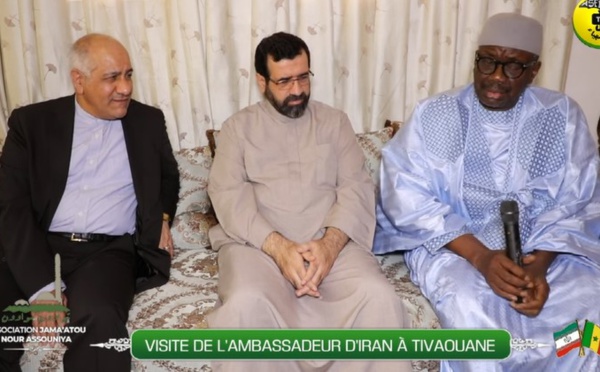 Tivaouane - Visite de l'ambassadeur d'Iran au Khalif général des Tidianes et AJANA