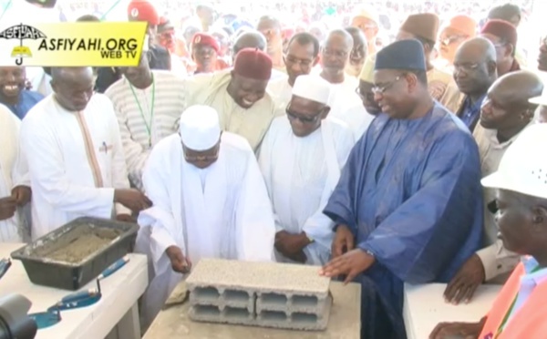 VIDEO - MACKY SALL A TIVAOUANE: Les images de la  Pose première pierre des travaux de modernisation