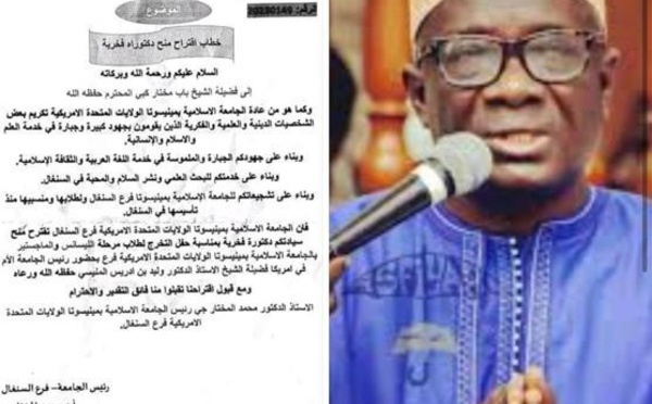 L'université de Munisonta des États-Unis décerne le titre de Docteur Honoris Causa à Serigne Pape Makhtar KÉBÉ