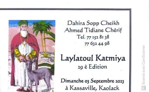 Leylatoul Katmiya du Dahira Sope Cheikh de Kaolack, Dimanche 03 septembre 2023 à Kassaville