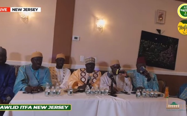 DIRECT USA- NEW JERSEY: MAWLID ITFA 2023 présidé par Serigne Sidy Ahmed Sy Habib, Animation Pape…