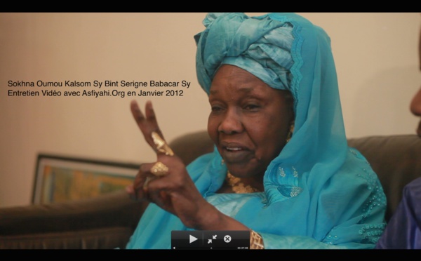 SOUVENIR - 18 Mars 2015 - 18 Mars 2019 - Sokhna Oumou Kalsoum Sy Bint Serigne Babacar Sy, cette légende racontée