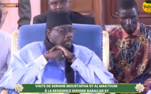 DIRECT TIVAOUANE - Visite de Serigne Moustapha Sy Al Maktoum à la Residence Serigne Babacar Sy