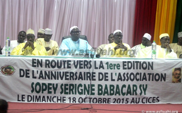 PHOTOS - Les Images de l'anniversaire de l'Association Sopey Serigne Babacar SY, ce Dimanche 18 Octobre 2015 au CICES