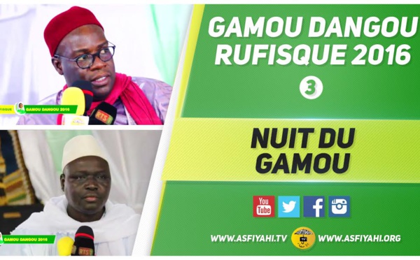VIDEO - Suivez la Cérémonie Officielle et le Gamou de Dangou Rufisque 2016, Causerie de Serigne Sidy Ahmed SY Abdou