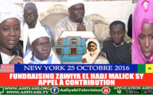APPEL À CONTRIBUTION - Grand Fundraising pour la finition de la Zawiya EL Hadj Malick Sy de New York, ce Mardi 25 Octobre 2016