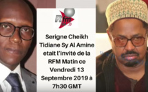 AUDIO - L'Appel à l'apaisement, et mises en garde de Serigne Cheikh Tidiane SY Al Amine