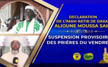 URGENT | VIDÉO - GRANDE MOSQUÉE DE DAKAR - L’Imam Ratib  El Hadj Alioune Moussa Samb annonce la  suspension temporaire des prières du Vendredi à la Grande Mosquée de Dakar