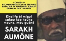 AUDIO - COMMUNIQUÉ OFFICIEL - Serigne Babacar Sy Mansour recommande l’acquittement d’une  Aumône (KOUKO MEUNE, NEU GUÉNÉ SARAKH)