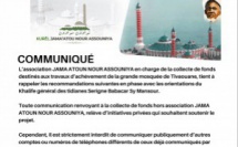 AUDIO - Grande Mosquée de Tivaouane - Communiqué de l’association JAMA ATOUN NOUR ASSOUNIYA du Lundi 28 Septembre 2020