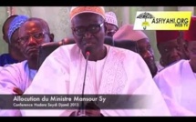 CONFERENCE FASS 2013 : Allocution du Ministre de la fonction publique Mansour Sy