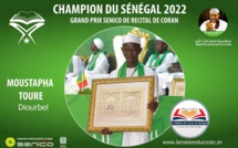 Moustapha Touré de la région de Diourbel est le gagnant de la 7ème édition du Grand Concours du Récital de Coran.