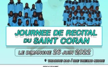 Journée de récital du Saint Coran de l'institut islamique "El Hadji Adama DIAGNE", Dimanche 26 juin 2022 à Thiaroy Kao