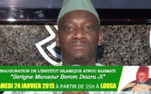 VIDEO - Serigne Ahmed Sarr vous convie à l'inauguration de l'Institut Islamique Borom Daara Ji , ce Samedi 24 Janvier 2015 à Louga