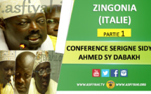 VIDEO - ZINGONIA (ITALIE) - Suivez la Conférence de Clôture de la tournée Italienne 2016 de Serigne Sidy Ahmed Sy Dabakh 